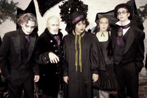 Kreepmas with Albert T. Krumb, Brazillia R. Kreep, Thaddeous Plum, Matida Pift, Kreepy H. Krawler photo: Lew McClave