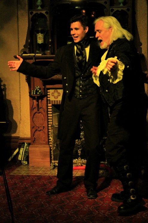 R. O'Donnell as The Kreep and Ares Altamirano as Jack Frost - photo by Naiomi Chorneau